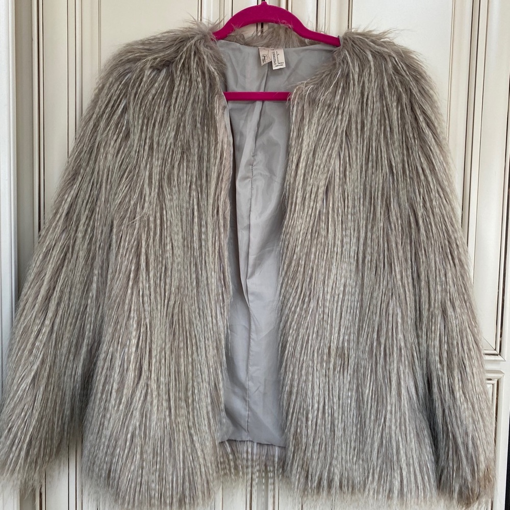 Faux fur jacket